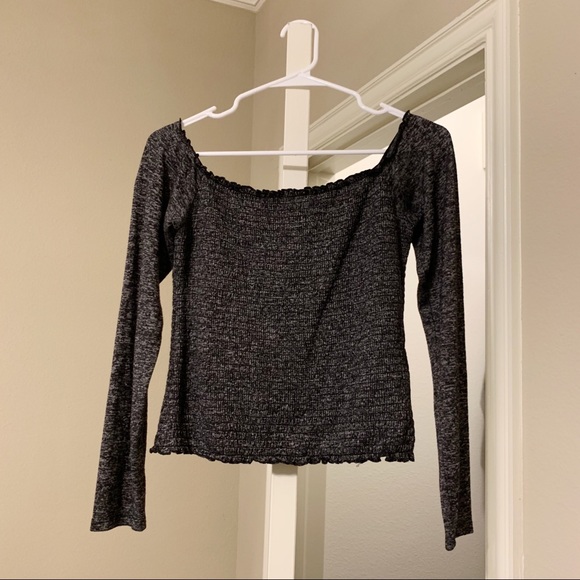 Hollister Tops - Hollister Off-The-Shoulder Long Sleeve Shirt